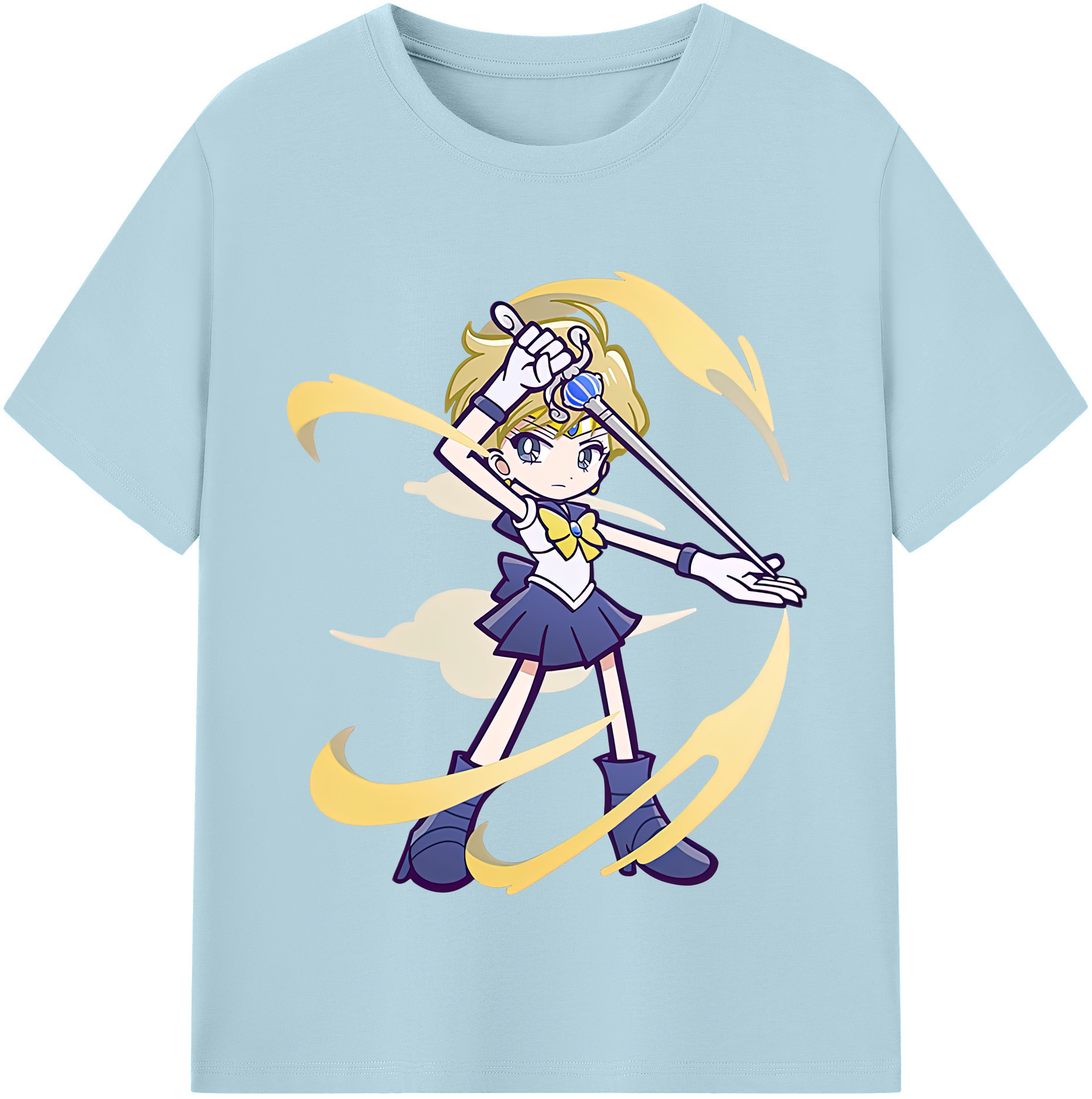 （画像用） 美少女戦士セーラームーン 天王はるか Sailor Moon Tenoh Haruka 綿100％半袖Tシャツ（フロントプリント）